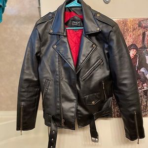 Straight to hell leather jacket